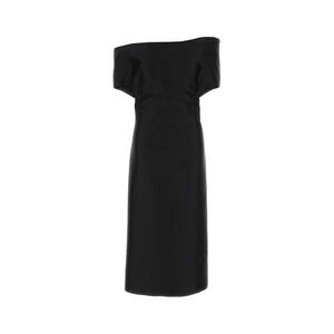Jil Sander Women Black Taffeta Dress